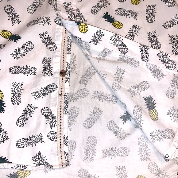 VSTR Pineapple pattern short sleeve button down shirt - Picture 8 of 11